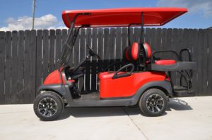 Red Golf Cart Side