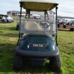 Front View of a Green Club Car Precedent at J's Golf Carts
