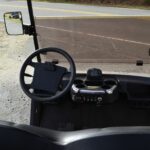 Dash View of a STAR Capella Golf Cart in Candy Apple Read at J's Golf Carts