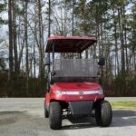 Front View of a STAR Capella Golf Cart in Candy Apple Read at J's Golf Carts