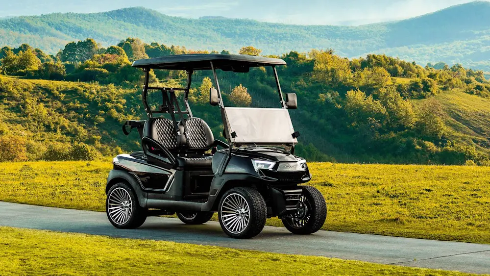 Golf Cart parked on the street