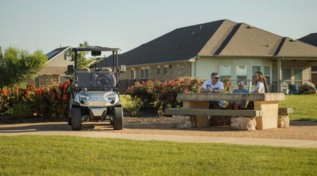 golf cart parked