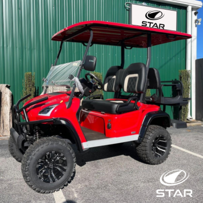 2022 Red Sirius STAR CART for sale at J's Golf Carts